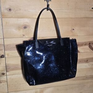 Kate Spade Blue Glitter Tote Bag